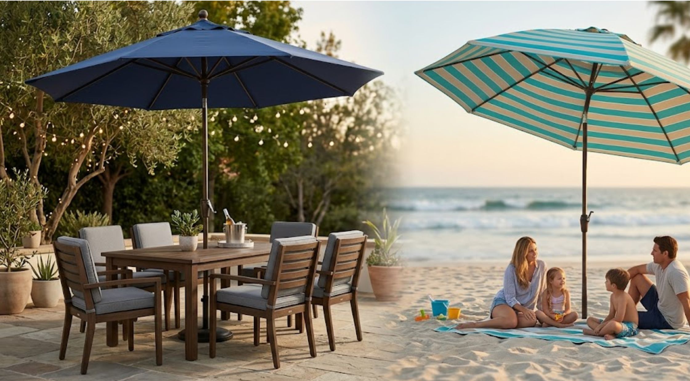 Keep Cool Outdoors with the Perfect Umbrella and Patio Setup