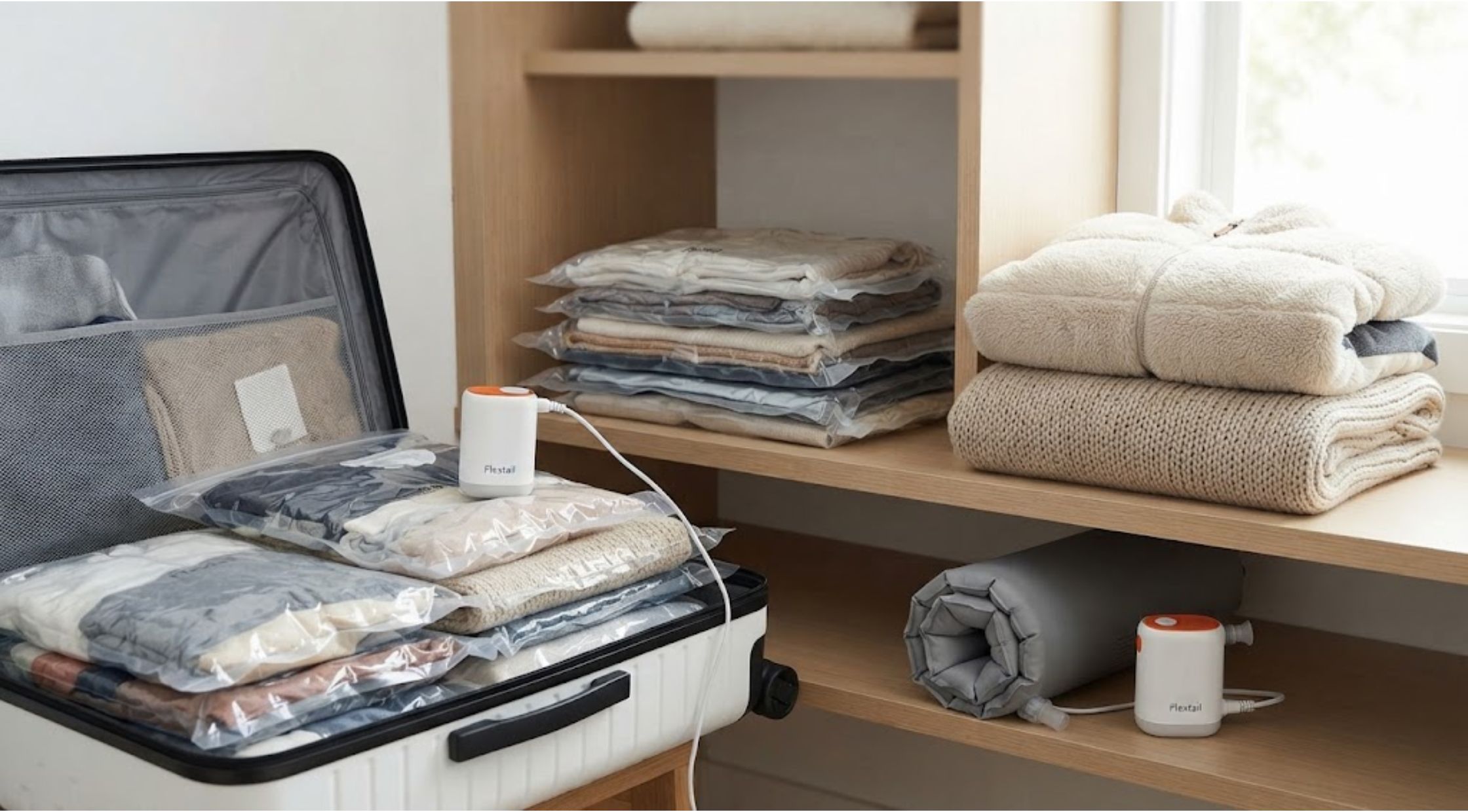 How to Save Space and Simplify Travel With Vacuum Storage Bags and Portable Pumps